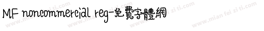 MF noncommercial reg字体转换
